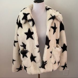 Popsugar Star Faux Fur Jacket